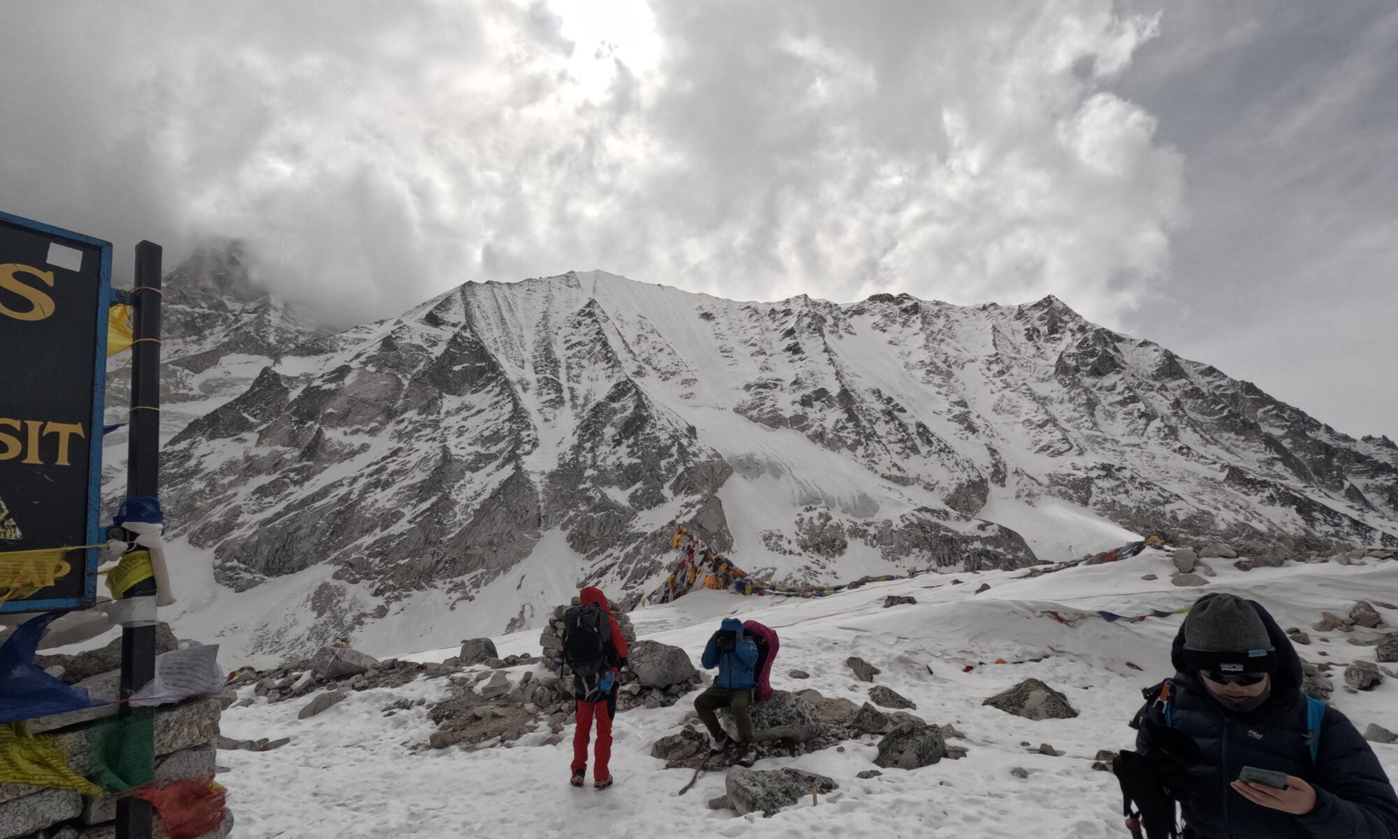 Standing at Larke Pass